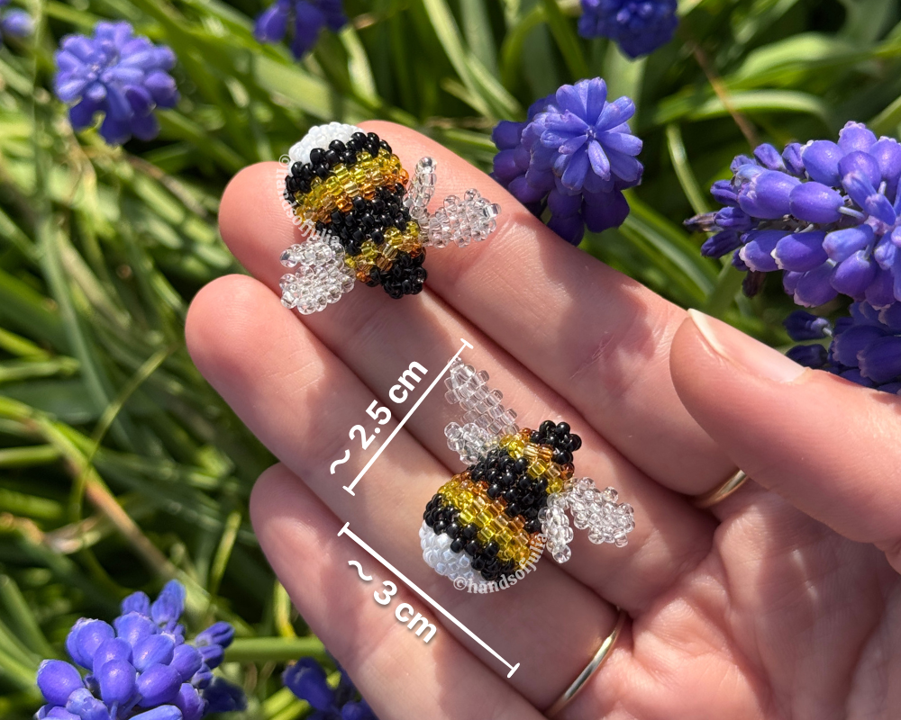 🐝 3D Beaded Bumblebee PDF Pattern