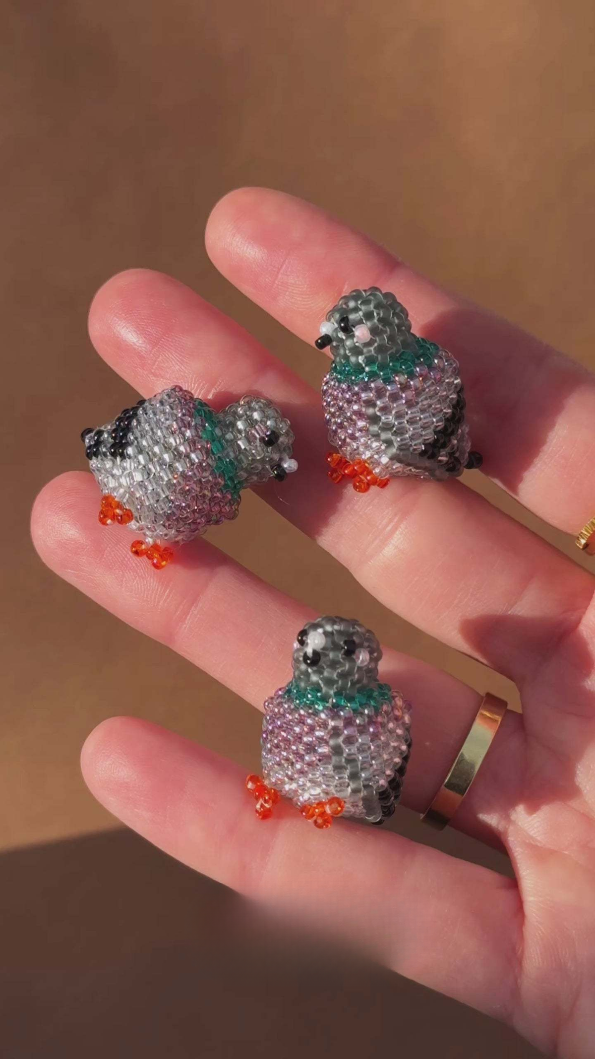 🐦 3D Beaded Pigeon PDF Pattern
