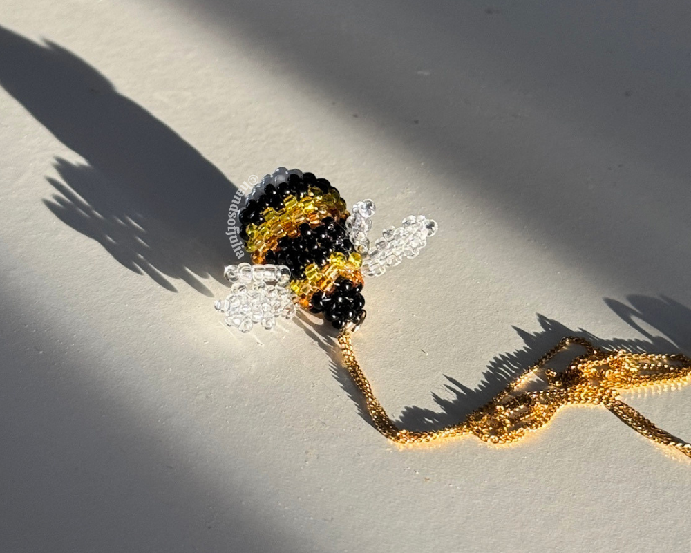 🐝 3D Beaded Bumblebee PDF Pattern