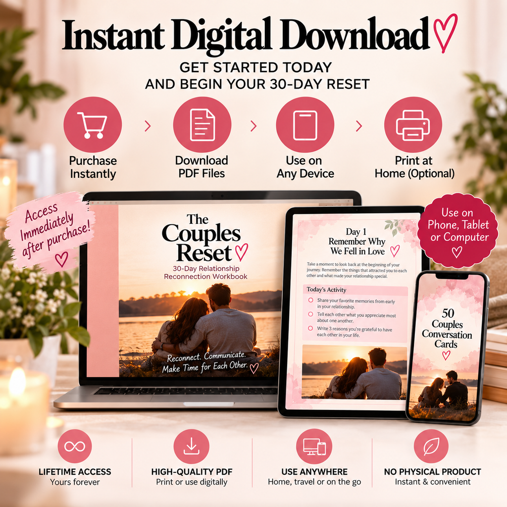 The Couples Reset 30 Days Relationship Reconnection (Digital Download)