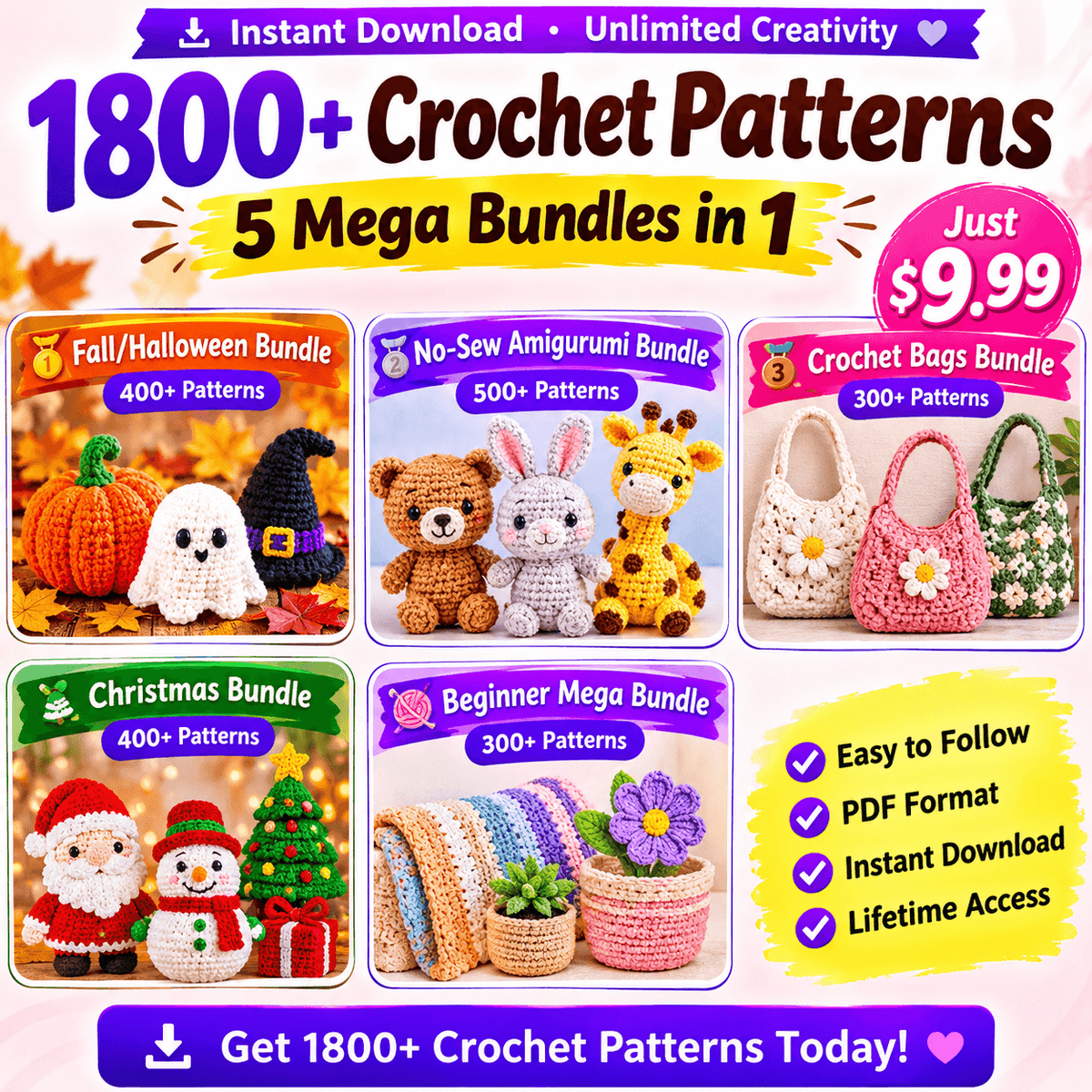 The Complete Crochet Pattern Vault – 18,000+ Designs