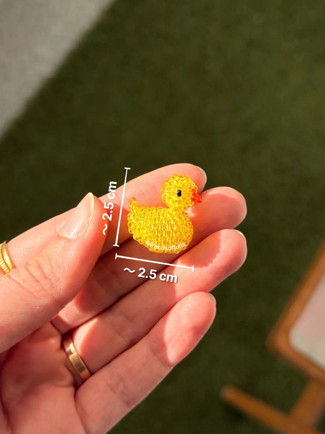 🐤 3D Beaded Rubber Duck PDF Pattern