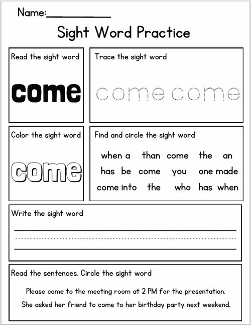 The Ultimate Sight Word Bundle – 120+ Printable Pages