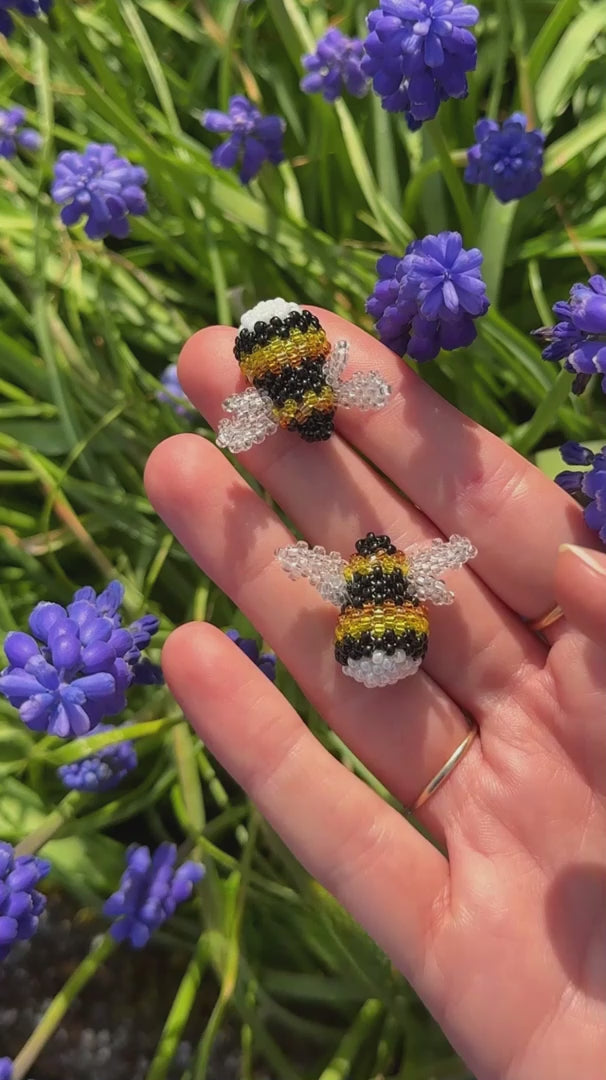 🐝 3D Beaded Bumblebee PDF Pattern
